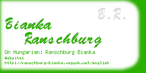 bianka ranschburg business card